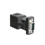 DB9 to RJ45 Serial Adapter RS232 Male to RJ45 Female Ethernet Converter