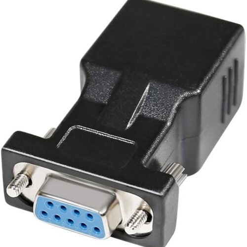 DB9 to RJ45 Serial Adapter RS232 Female to RJ-45 Female Ethernet