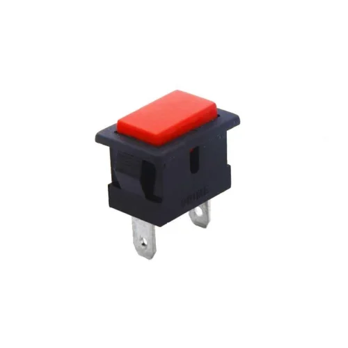 SPST momentary rectangle shape Horn type Push button switch RED
