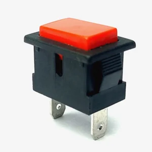 SPST momentary rectangle shape Horn type Push button switch RED