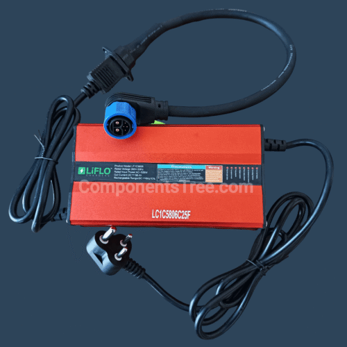 58.4V 6A Electric Vehicle Lithium Battery Charger Suitable for TVS IQUBE (1 Year Warranty)