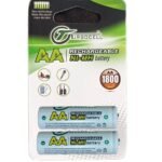 (Pack of 2) 1800mAh Ni-MH AA Rechargeable Battery