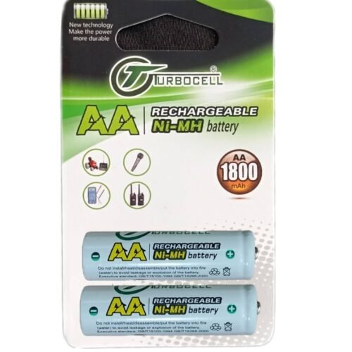 (Pack of 2) 1800mAh Ni-MH AA Rechargeable Battery