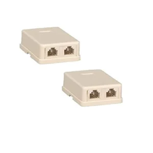 ABS Rectangular Double Line Rosette Box
