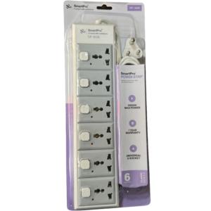 High Quality SmartPro 6 Socket Power Strip Extension Board