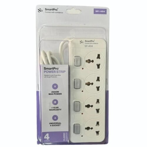 High Quality SmartPro 4 Socket Power Strip Extension Board - 5m