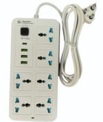 High Quality SmartPro 5 Socket with 3 USB and Type-C Ports Power Strip Extension Board - 3m - Image 2