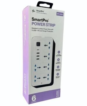 High Quality SmartPro 5 Socket with 3 USB and Type-C Ports Power Strip Extension Board - 3m