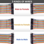 Jumper Wires Male To Male, Male To Female, Female To Female Breadboard Jumper Wires 20cm (40+40+40) - Image 3
