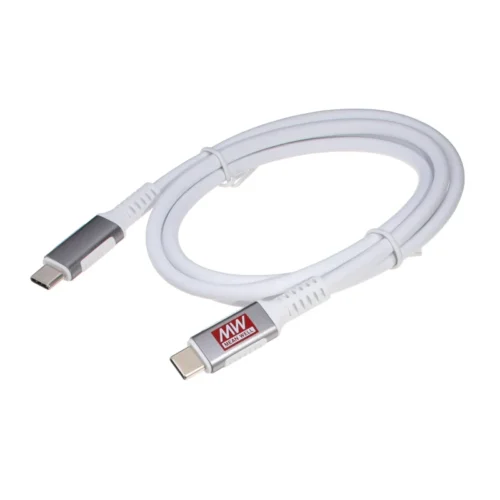 USB Type C male to Type C male Mean Well 100W 4K 10Gbps Magnetic Charging Cable - 1 meter