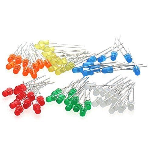 Mixed Color 5mm LED Lights for DIY Projects kit