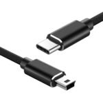 Type C Male Cable to Mini USB V5 Male Cable 1m