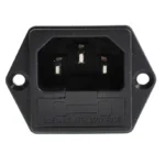 C14 Male 3-Pin Power Socket Plug Connector