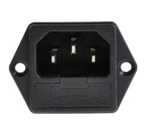 C14 Male 3-Pin Power Socket Plug Connector