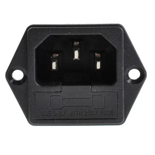 C14 Male 3-Pin Power Socket Plug Connector