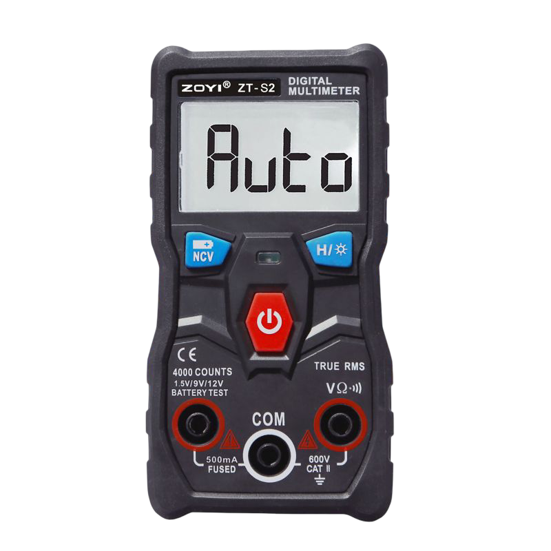ZOYI ZT-S2 4000 Counts Smart Mode Mini Size Digital Multimeter with NCV & Battery Test ZOYI ZT-S2 4000 Counts Smart Mode Mini Size Digital Multimeter with NCV & Battery Test